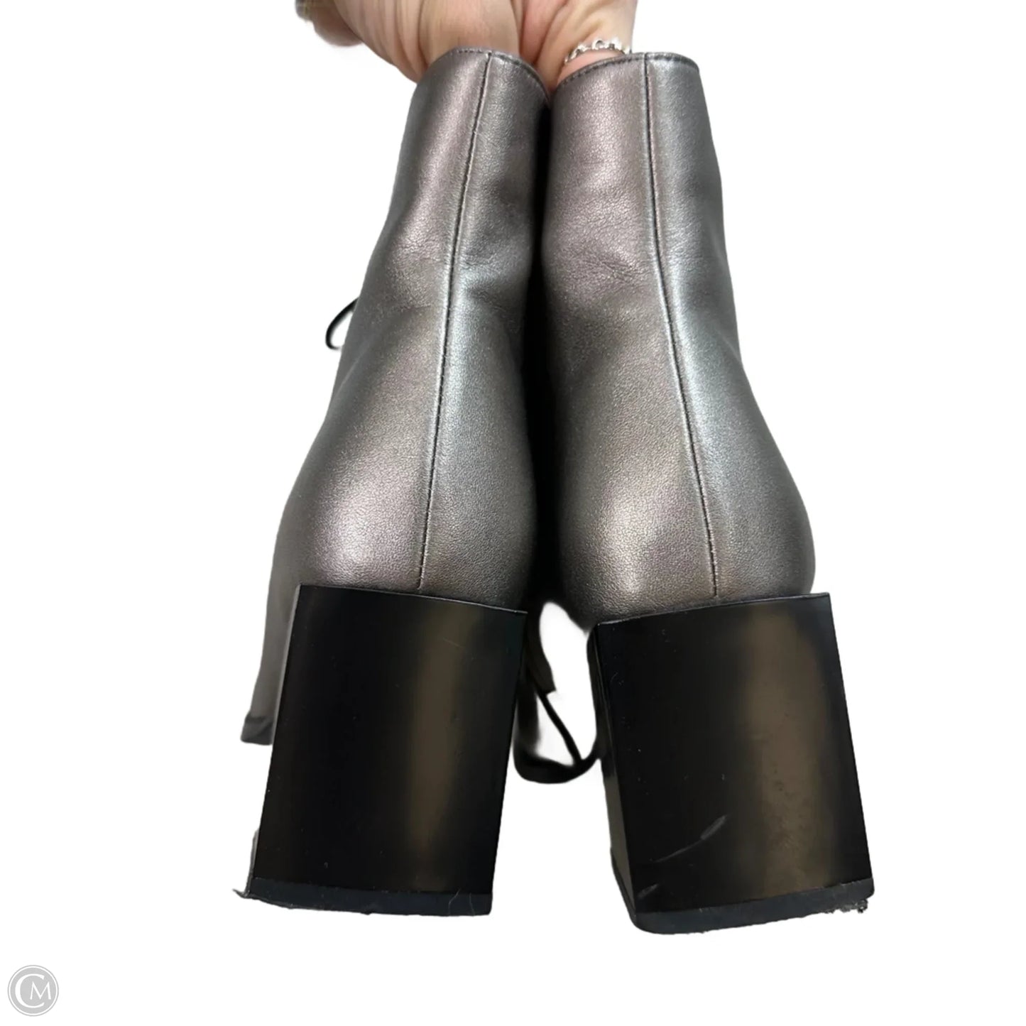 Boots Ankle Heels By AZURA THATGIRL bootie In Bronze, Size: 9/40