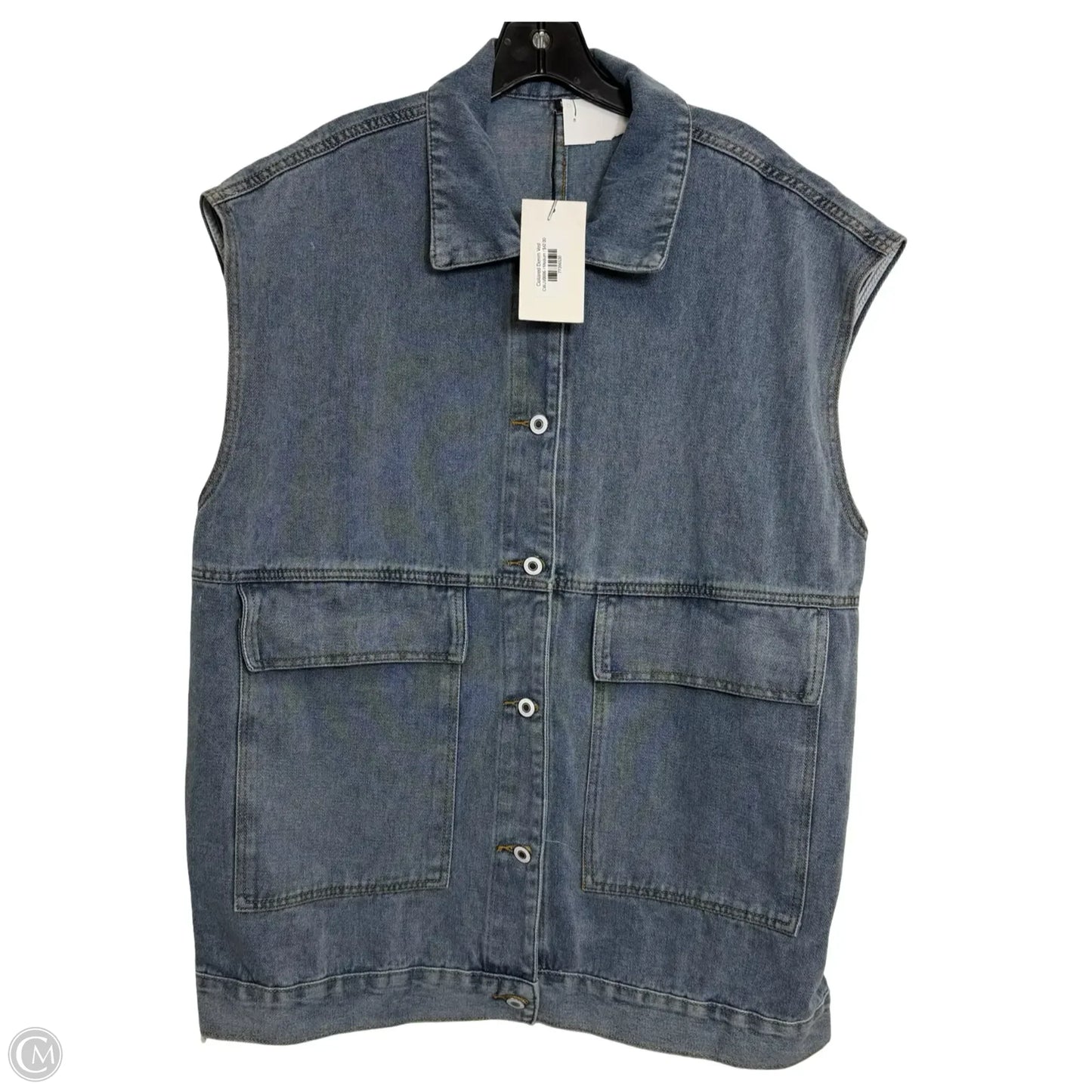 Vest Other By Clothes Mentor In Blue, Size: M