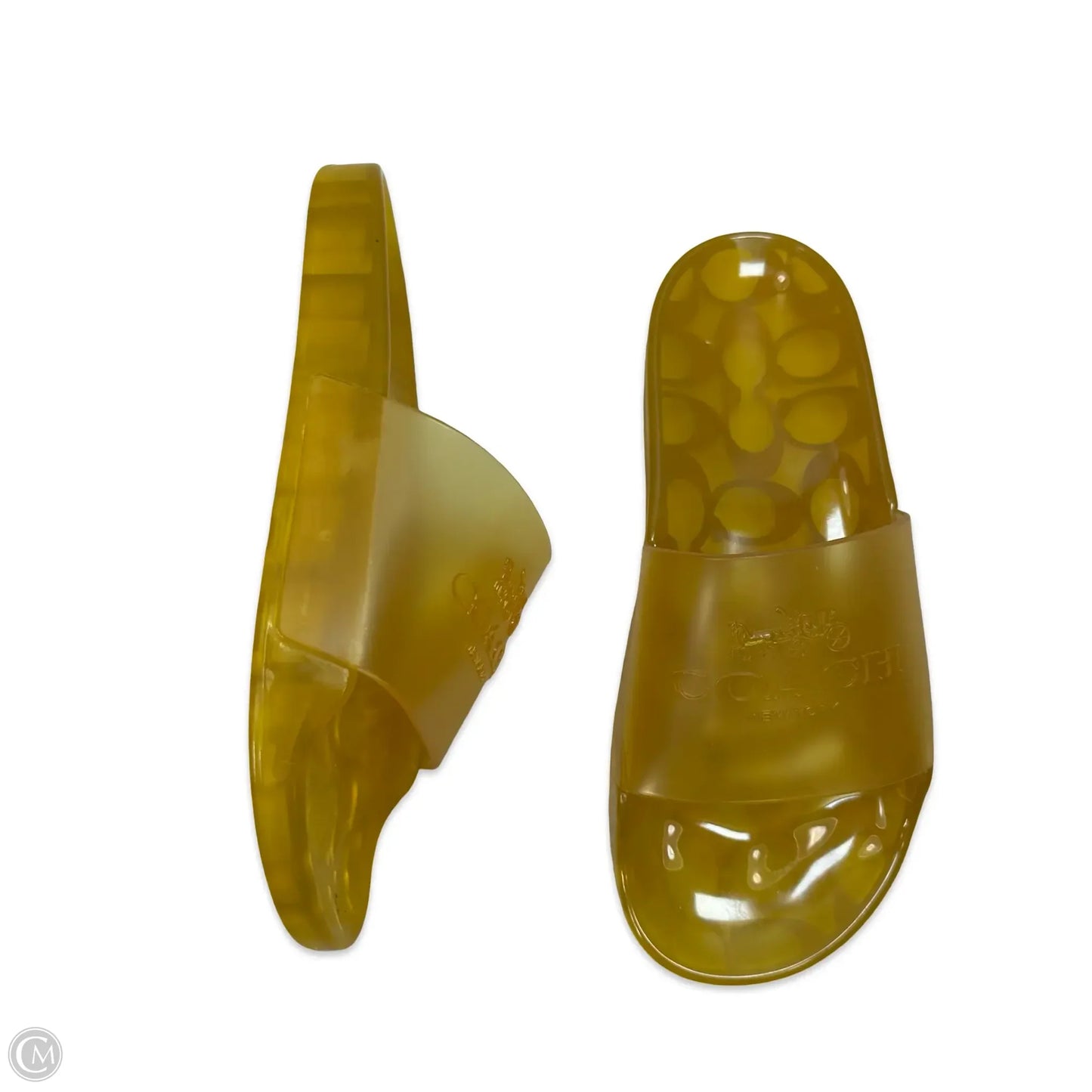 Sandals Designer By Coach In Yellow, Size: 6