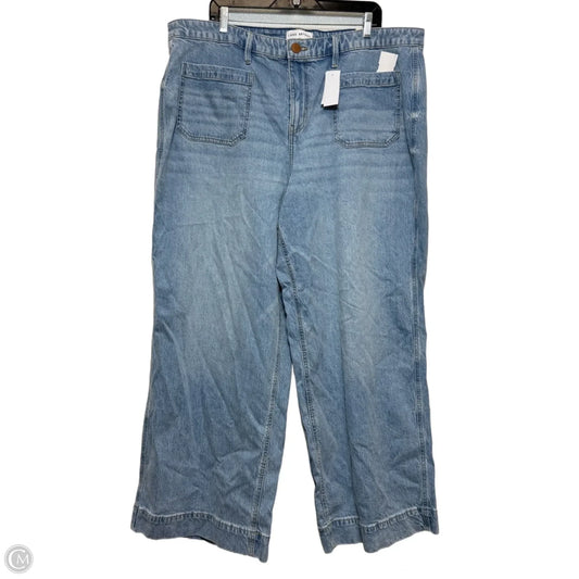 Mid rise Jeans Wide Leg By Lane Bryant In Blue, Size: 18