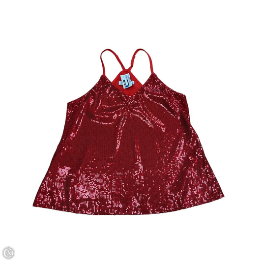 Top Sleeveless By Grace Karin In Red, Size: M