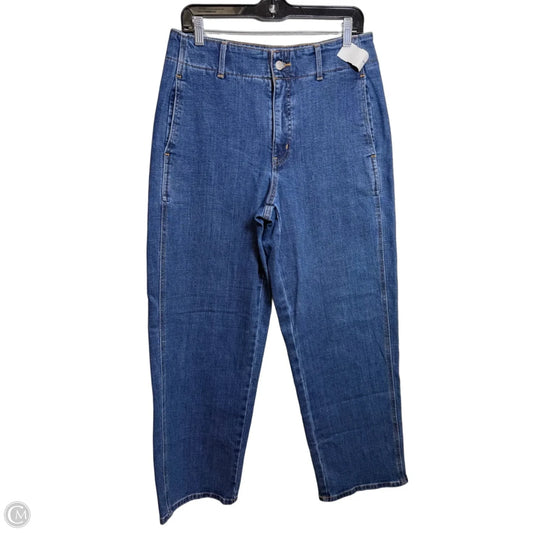 Jeans Wide Leg By Banana Republic In Blue Denim, Size: 8
