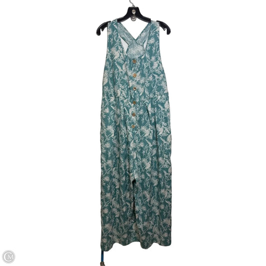 Jumpsuit Casual Maxi By Bloomchic In Teal, Size: Xl