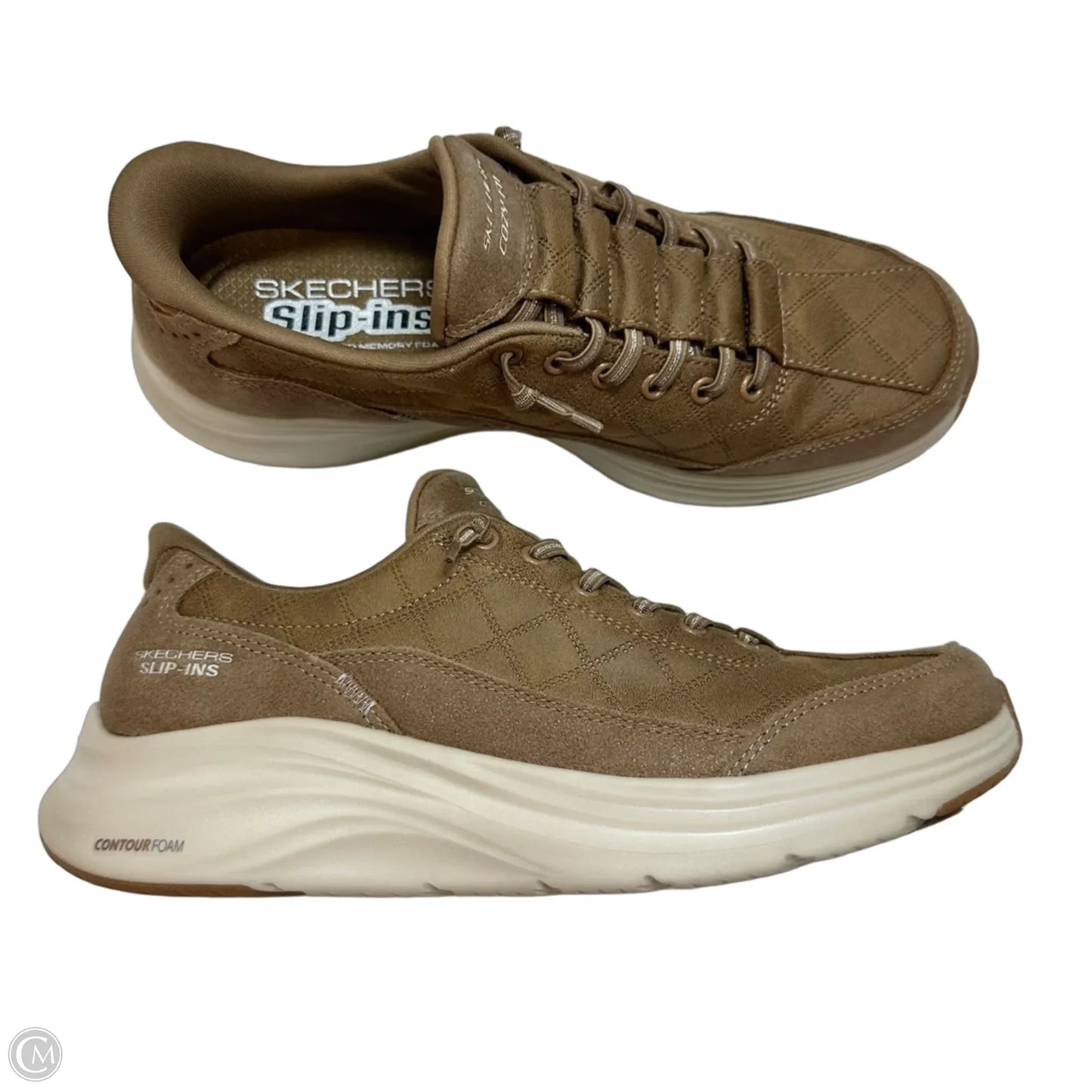 Shoes Sneakers slip ons By Skechers In Tan, Size: 10
