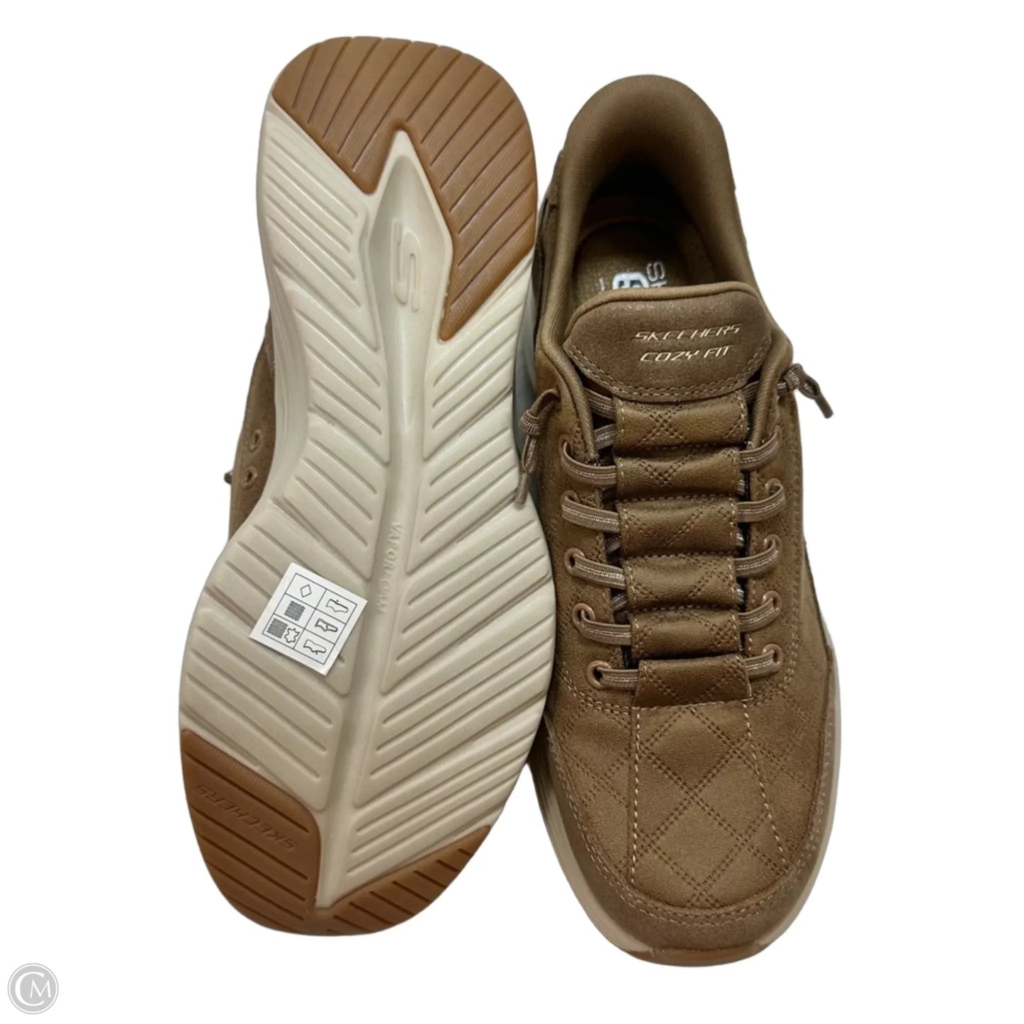 Shoes Sneakers slip ons By Skechers In Tan, Size: 10