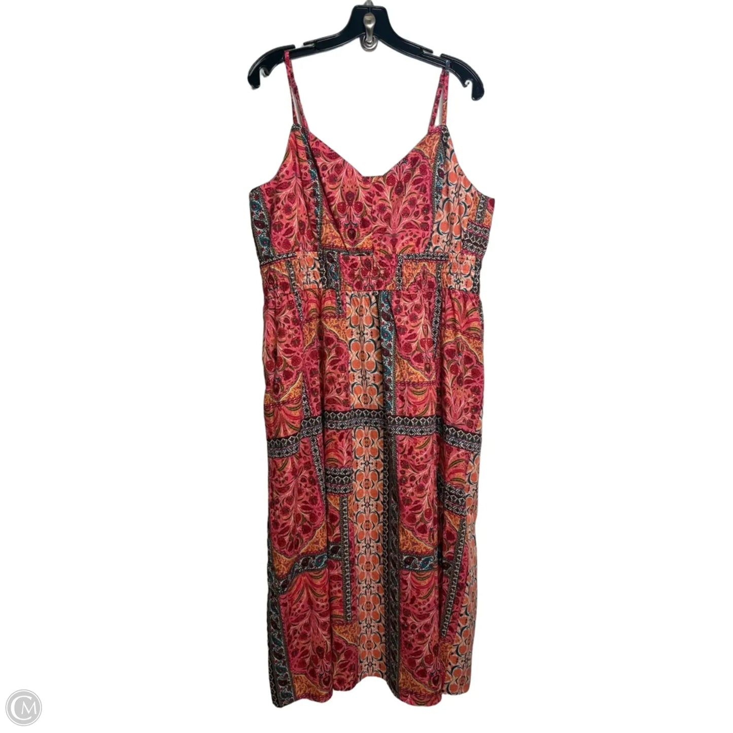 Dress Casual Midi By Old Navy In Floral Print, Size: Xxl