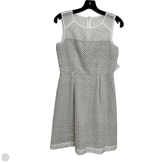 Dress Casual Short By Calvin Klein In White, Size: 6p