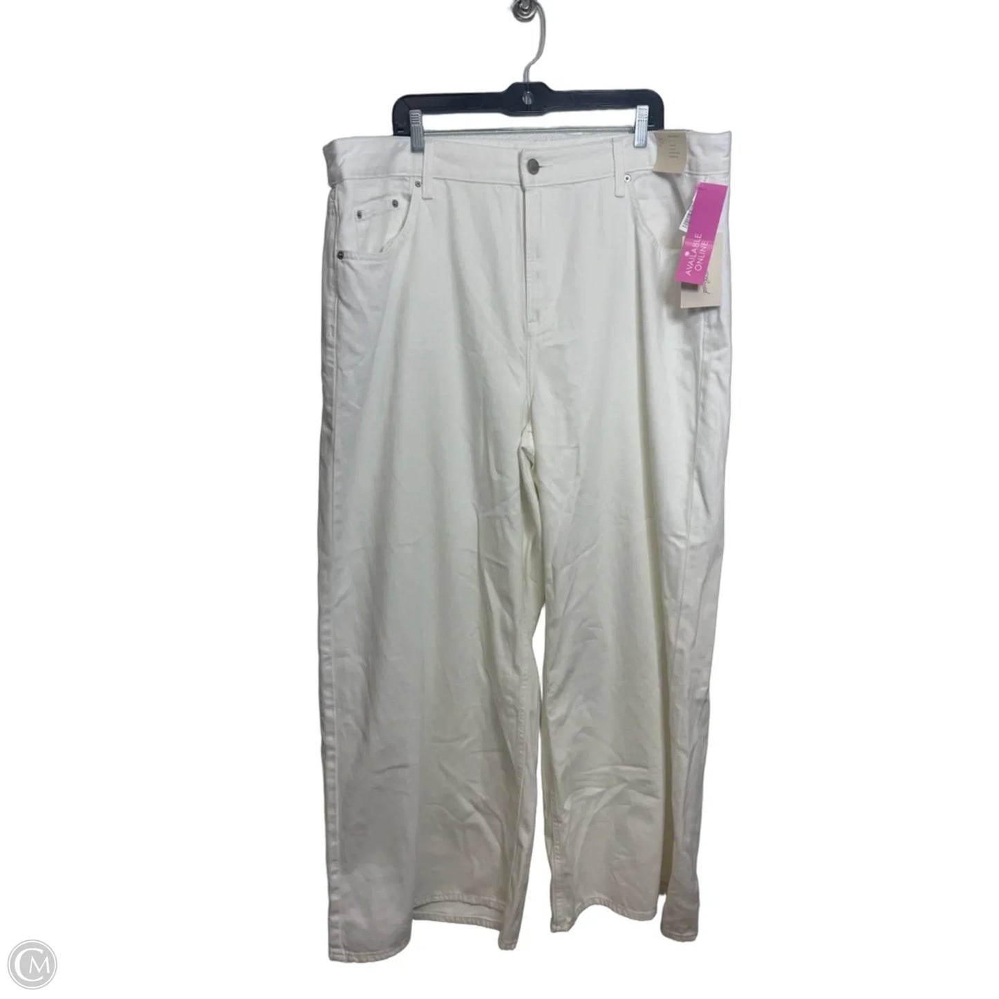 Jeans Wide Leg By Universal Thread In White, Size: 20
