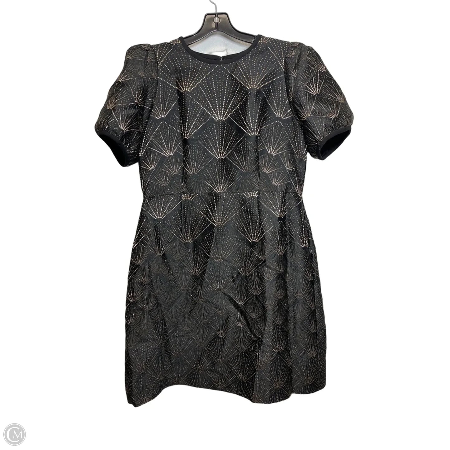 Dress Casual Short By Dkny In Black & Gold, Size: 12