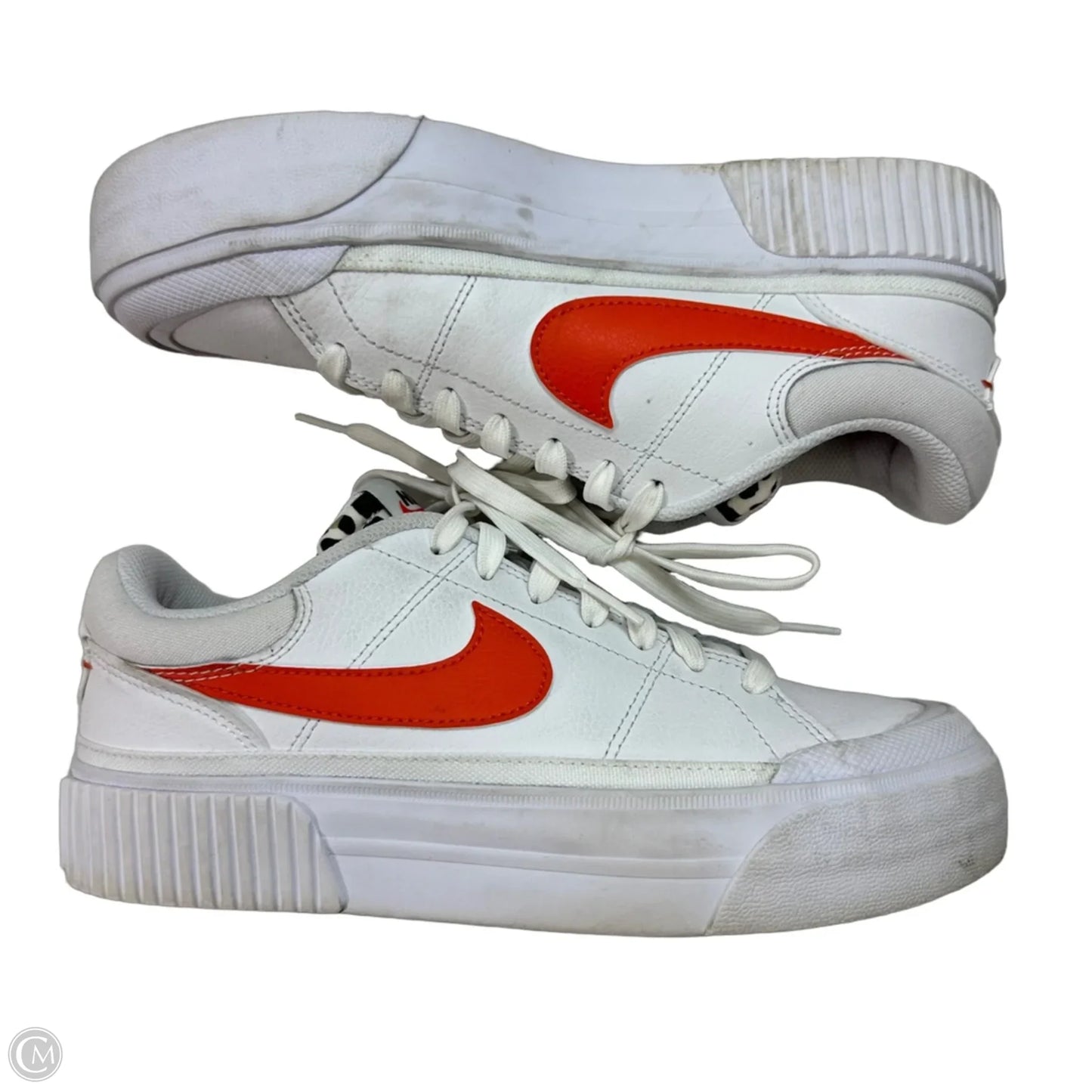 Shoes Athletic By Nike In Orange & White, Size: 8