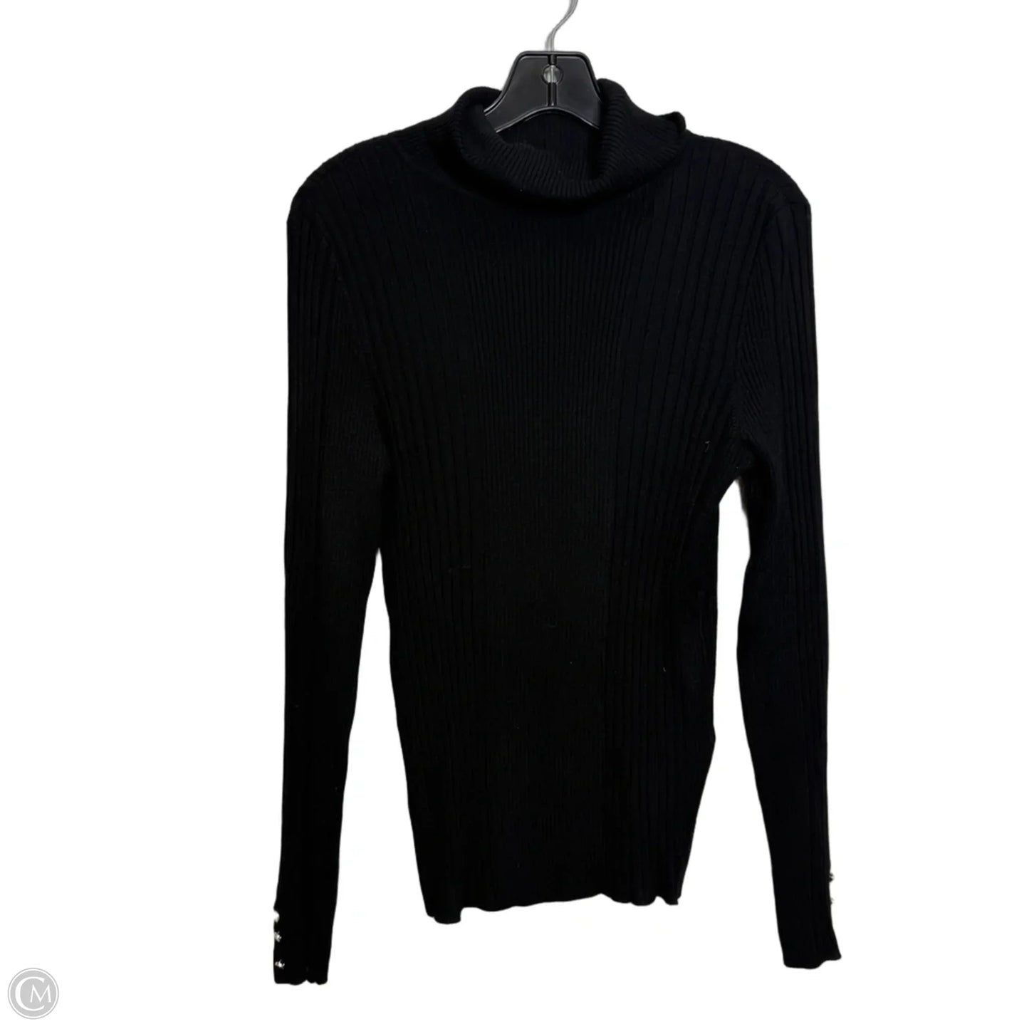 Top Long Sleeve By White House Black Market In Black, Size: M
