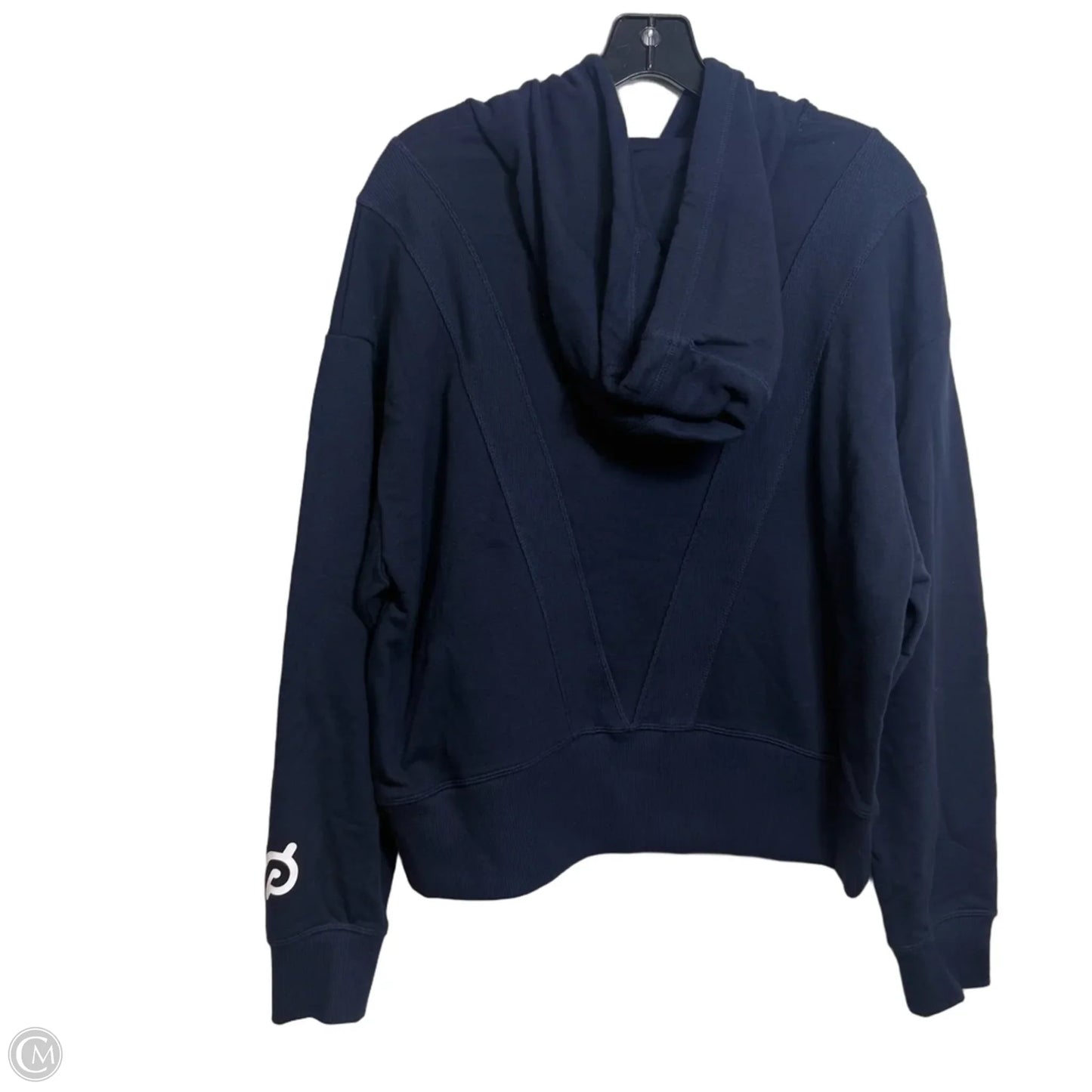 Athletic Sweatshirt Hoodie By Peloton In Navy, Size: M