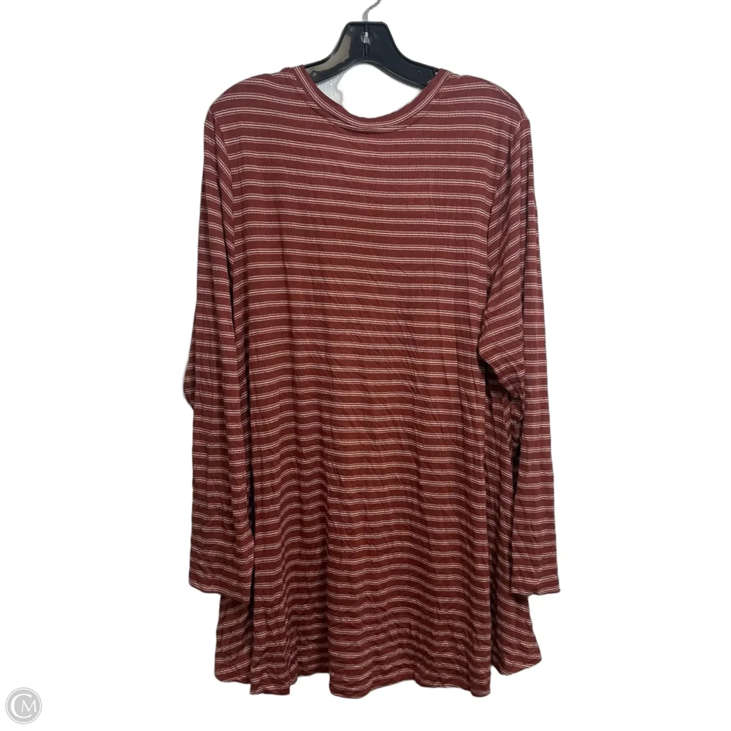 Top Long Sleeve By Lane Bryant In Striped Pattern, Size: 22