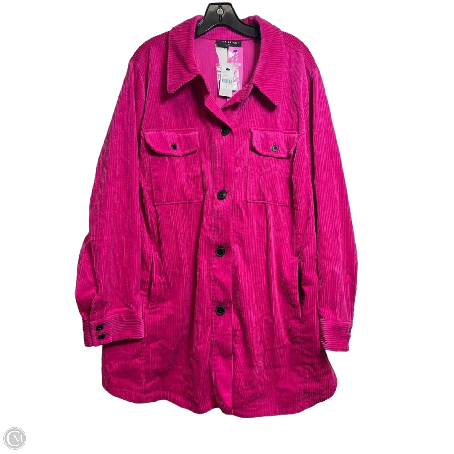 Jacket Shirt By Lane Bryant In Pink, Size: 20