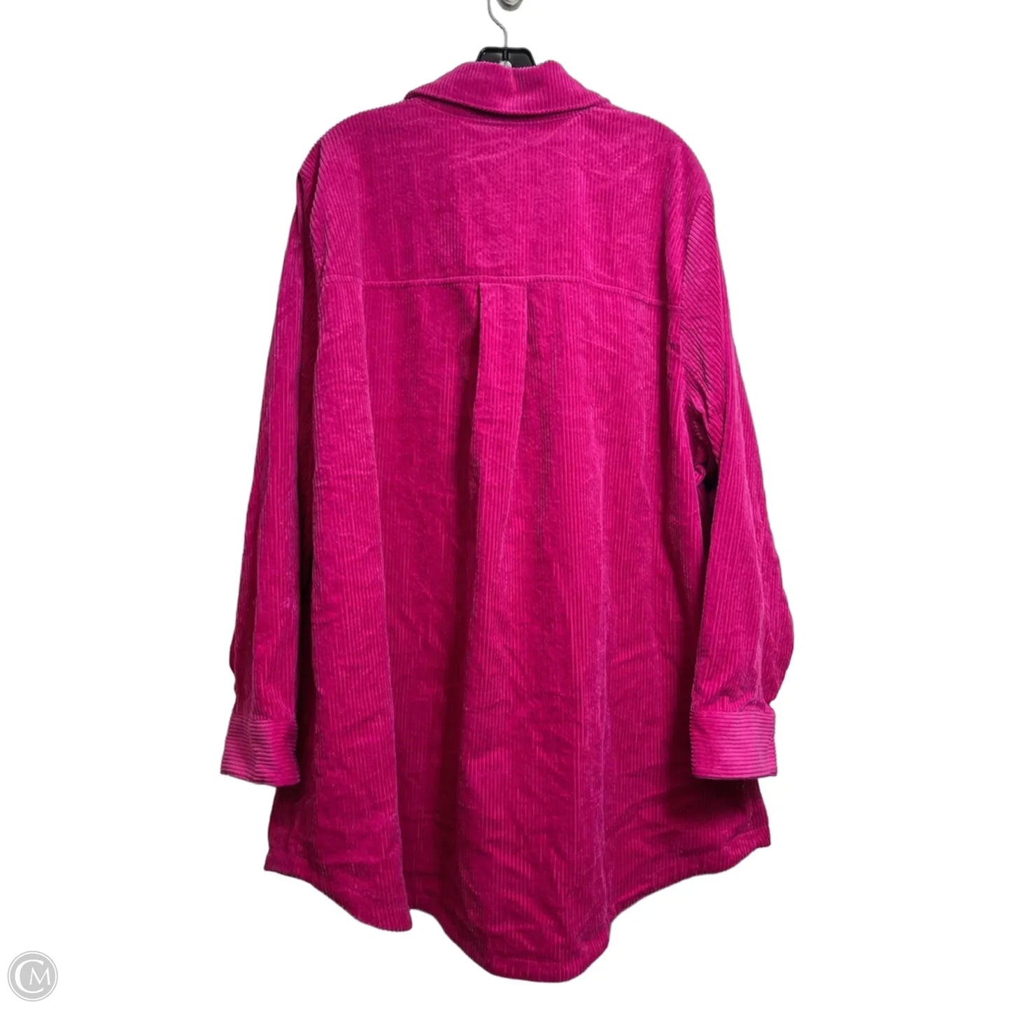 Jacket Shirt By Lane Bryant In Pink, Size: 20