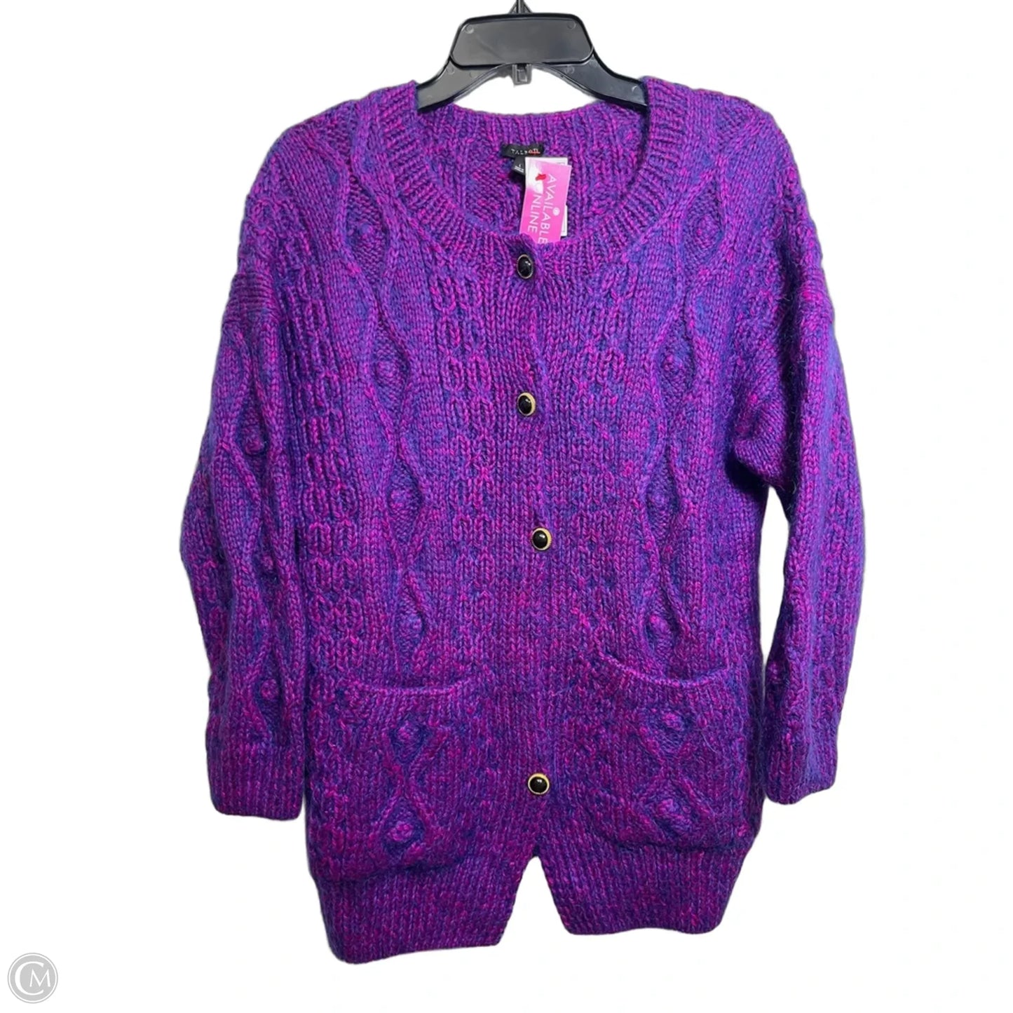 Cardigan By Talbots In Purple, Size: L
