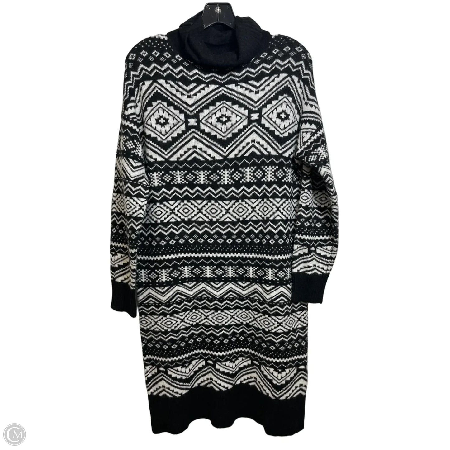 Sweater Dress Casual Short By Loft In Black, Size: S