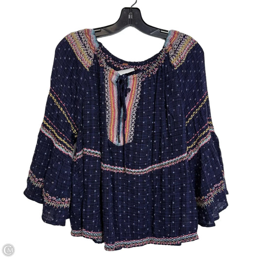 Top Long Sleeve By We The Free In Blue, Size: S