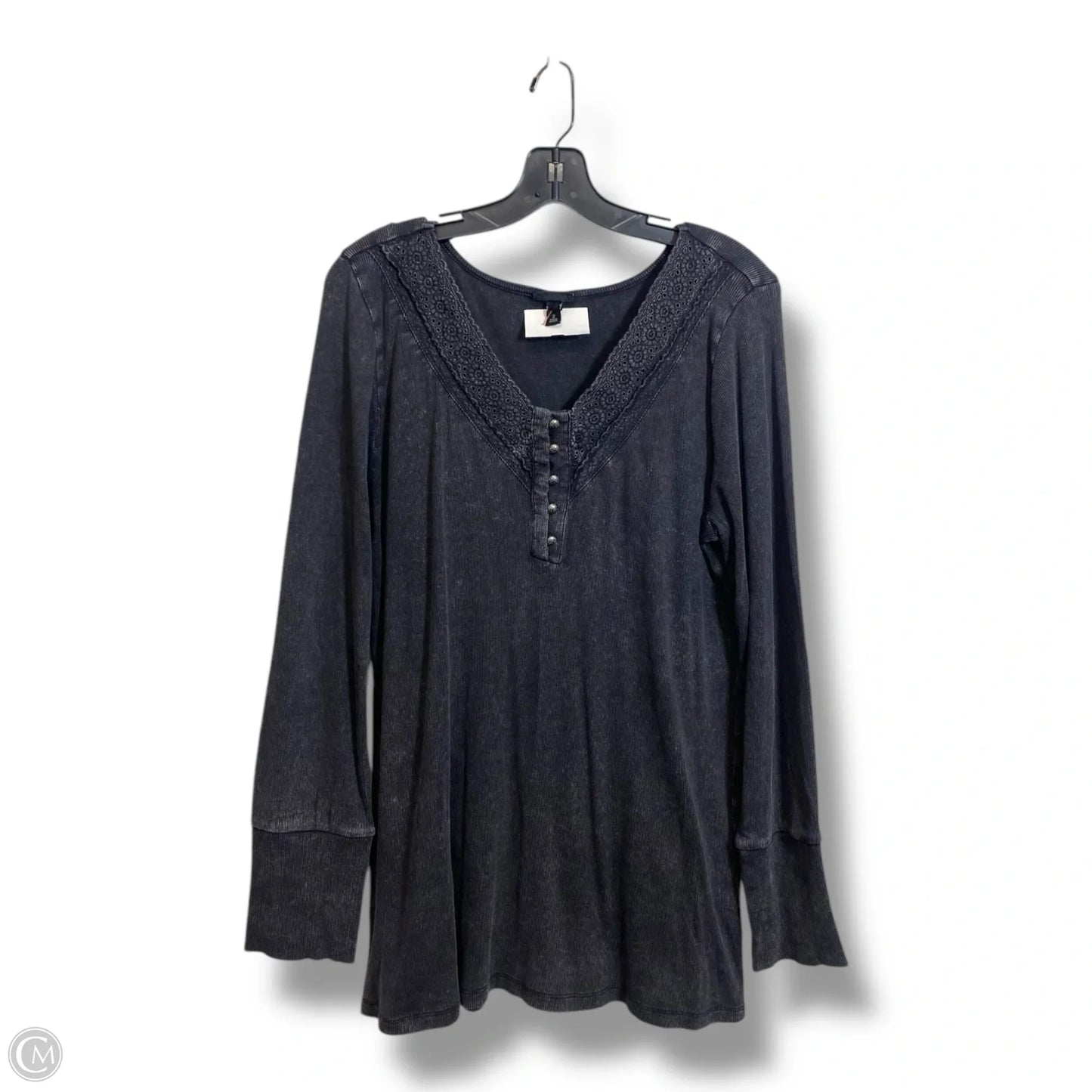 Top Long Sleeve Basic By Torrid In Black, Size: 2x