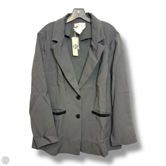 Blazer By Clothes Mentor In Black, Size: 2x