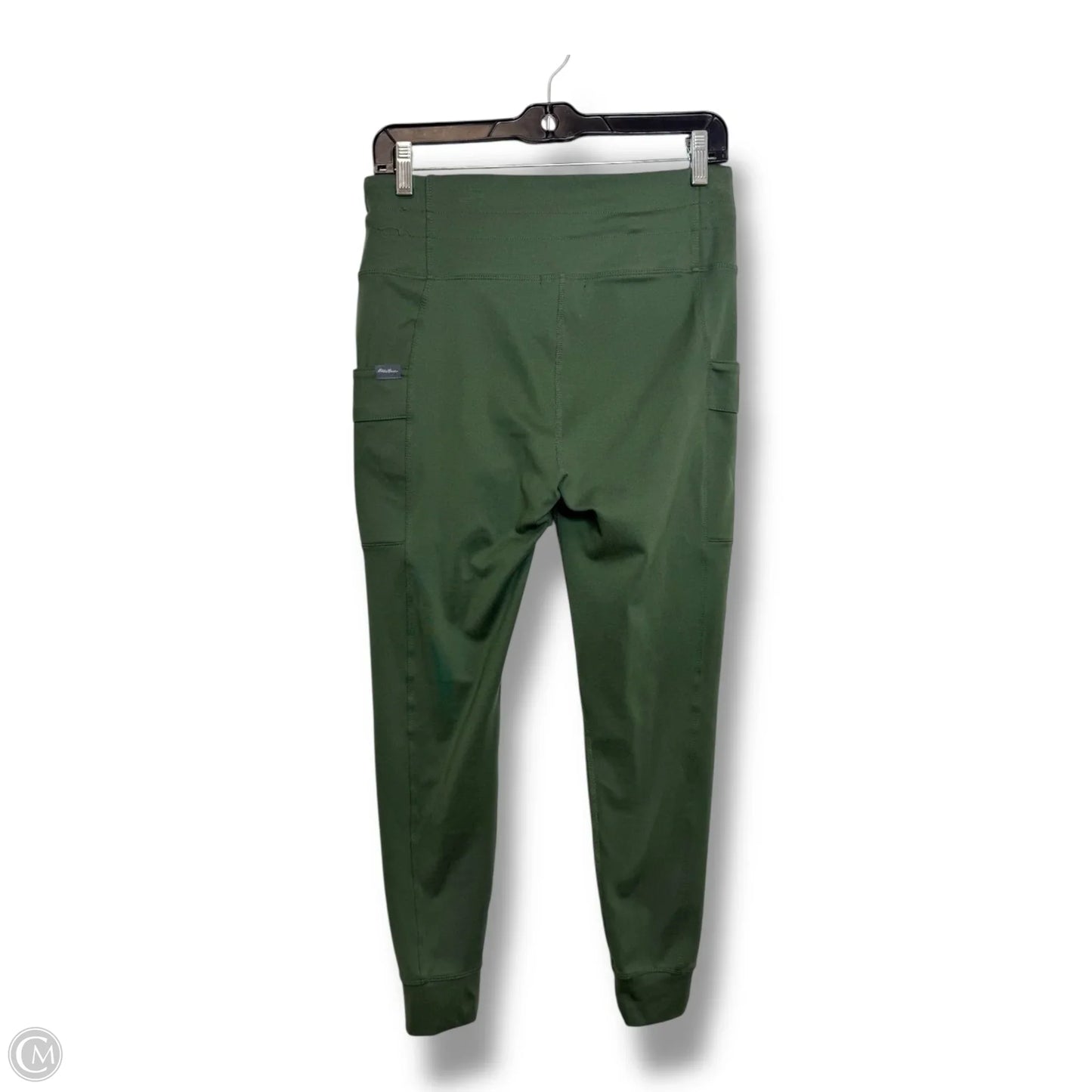 Athletic Leggings By Eddie Bauer In Green, Size: L