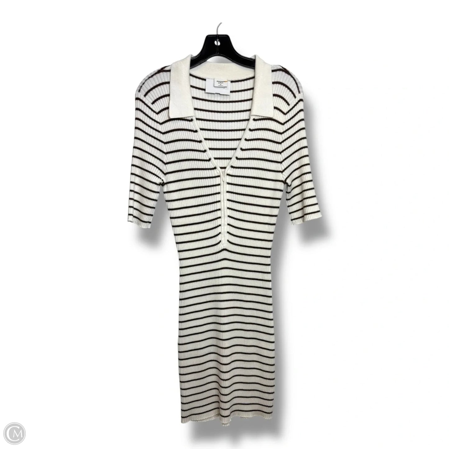Dress Casual Short By Abercrombie And Fitch In Striped Pattern, Size: Xl