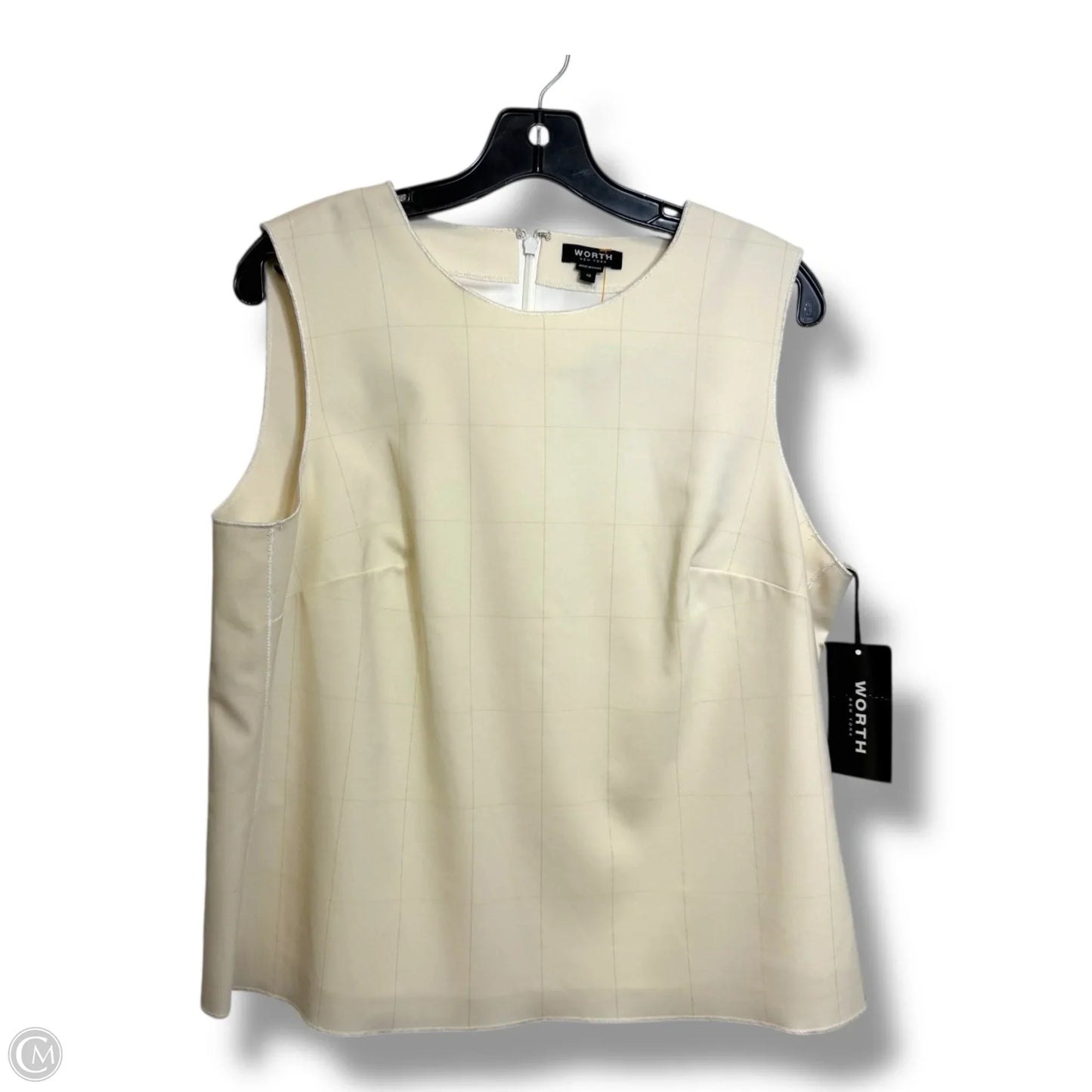 Tank Top By Worth Ny In Cream, Size: 10