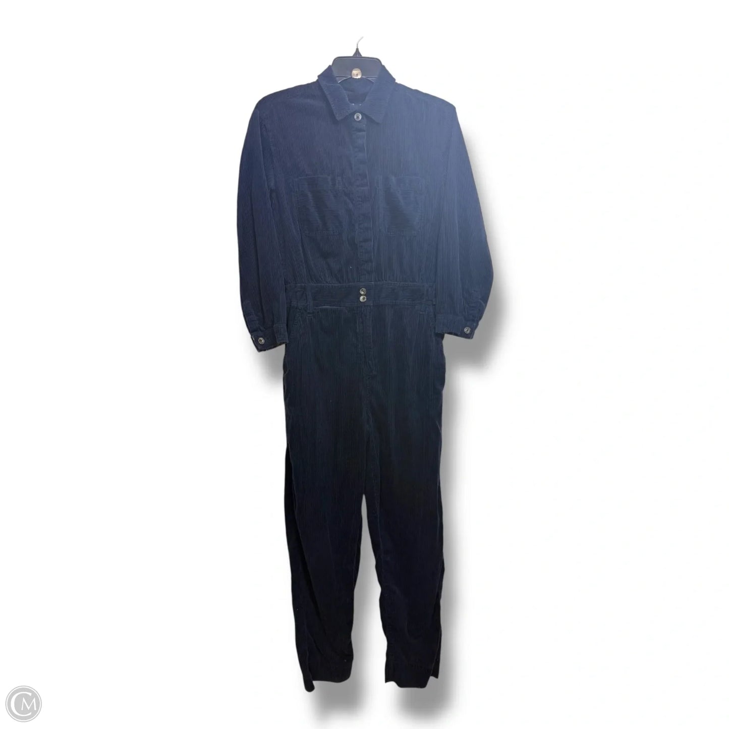 Corduroy Jumpsuit By Anthropologie In Navy, Size: 6