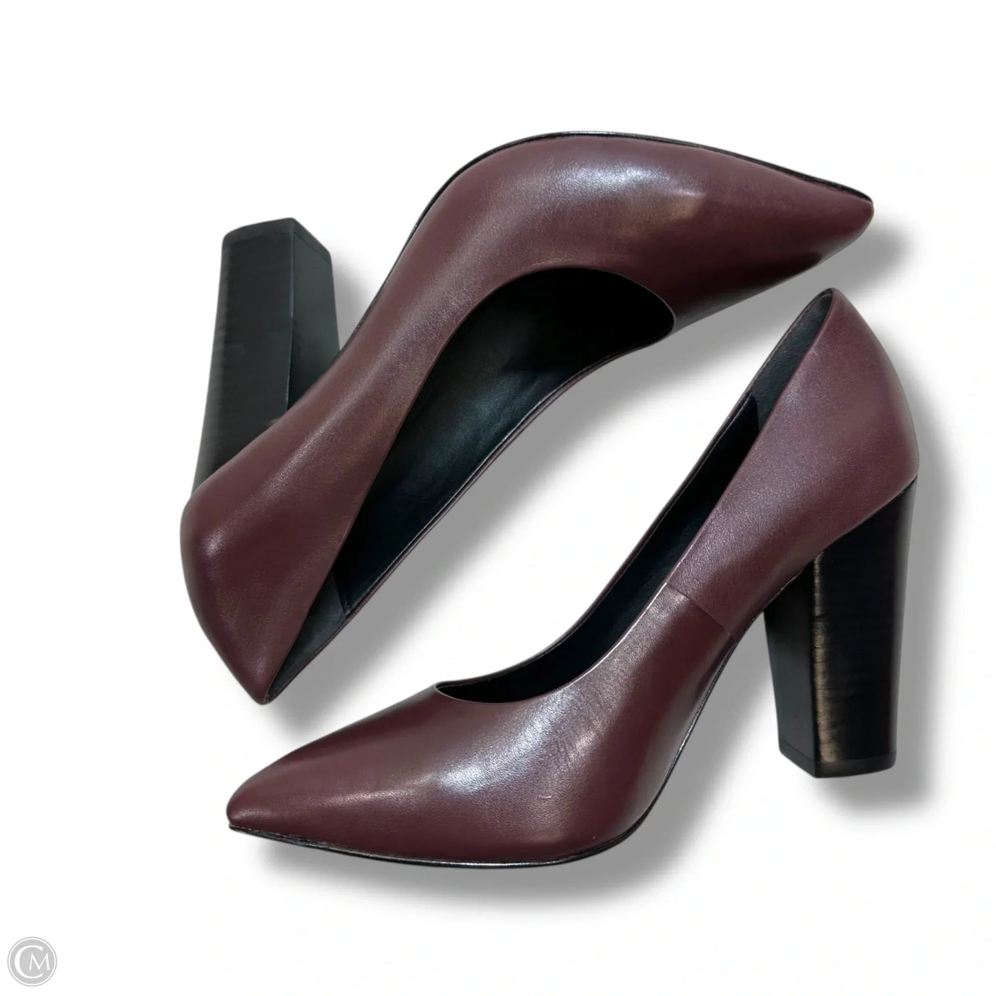 Shoes Heels Block By Brooks Brothers In Maroon, Size: 7.5