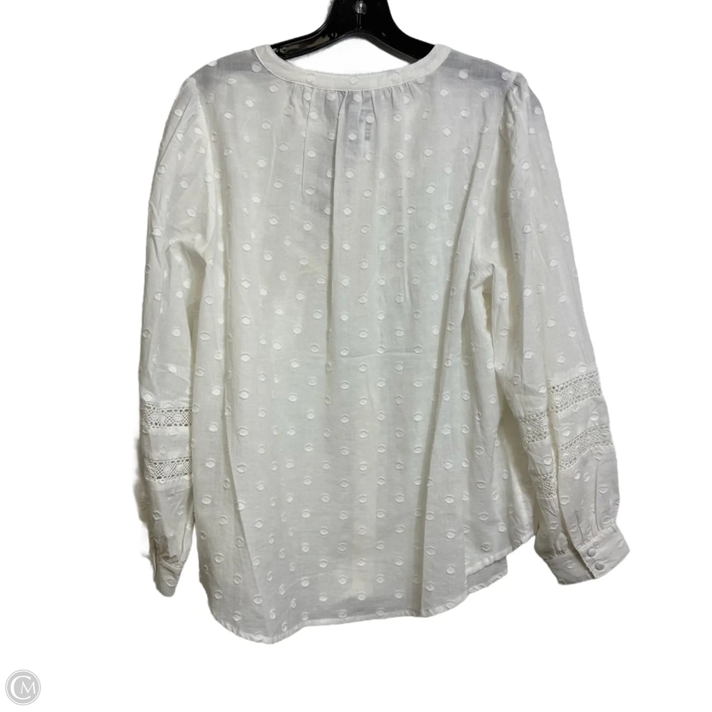 Top Long Sleeve By Torrid In White, Size: L