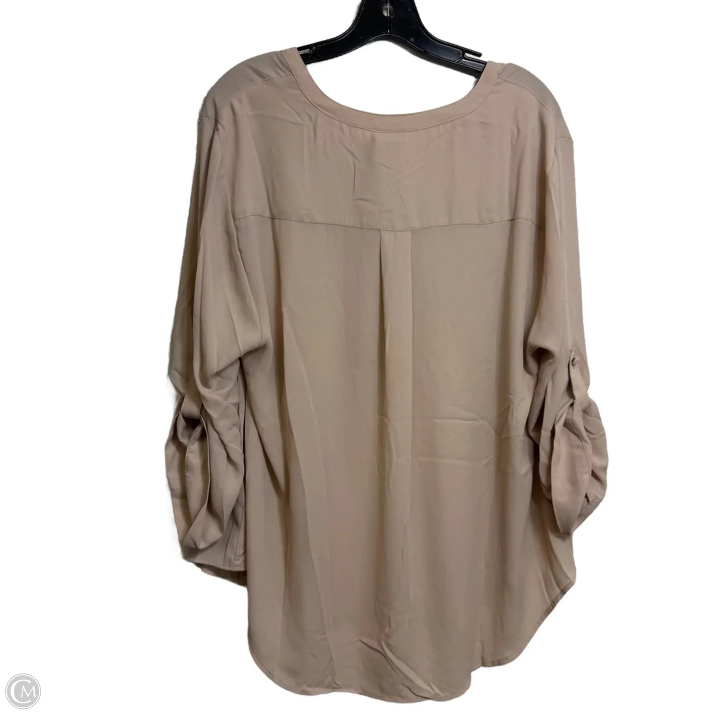 Top 3/4 Sleeve By Torrid In Beige, Size: 1x