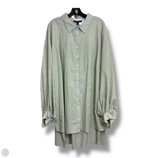 Top Long Sleeve By Eloquii In Striped Pattern, Size: 28