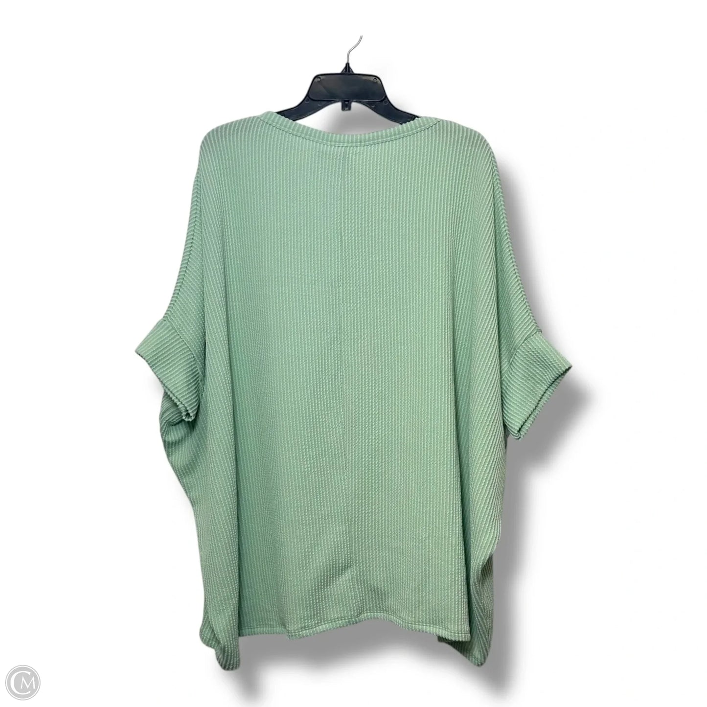 Top Short Sleeve By Andree By Unit In Green, Size: 1x