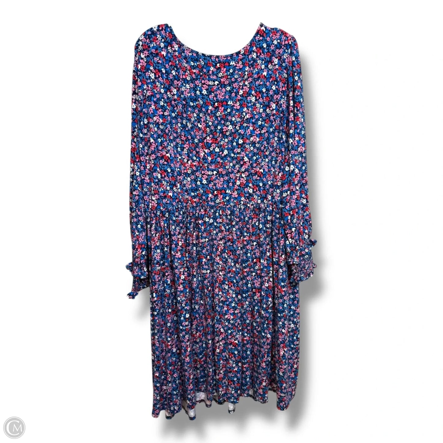 Dress Casual Midi By Draper James In Floral Print, Size: 3x