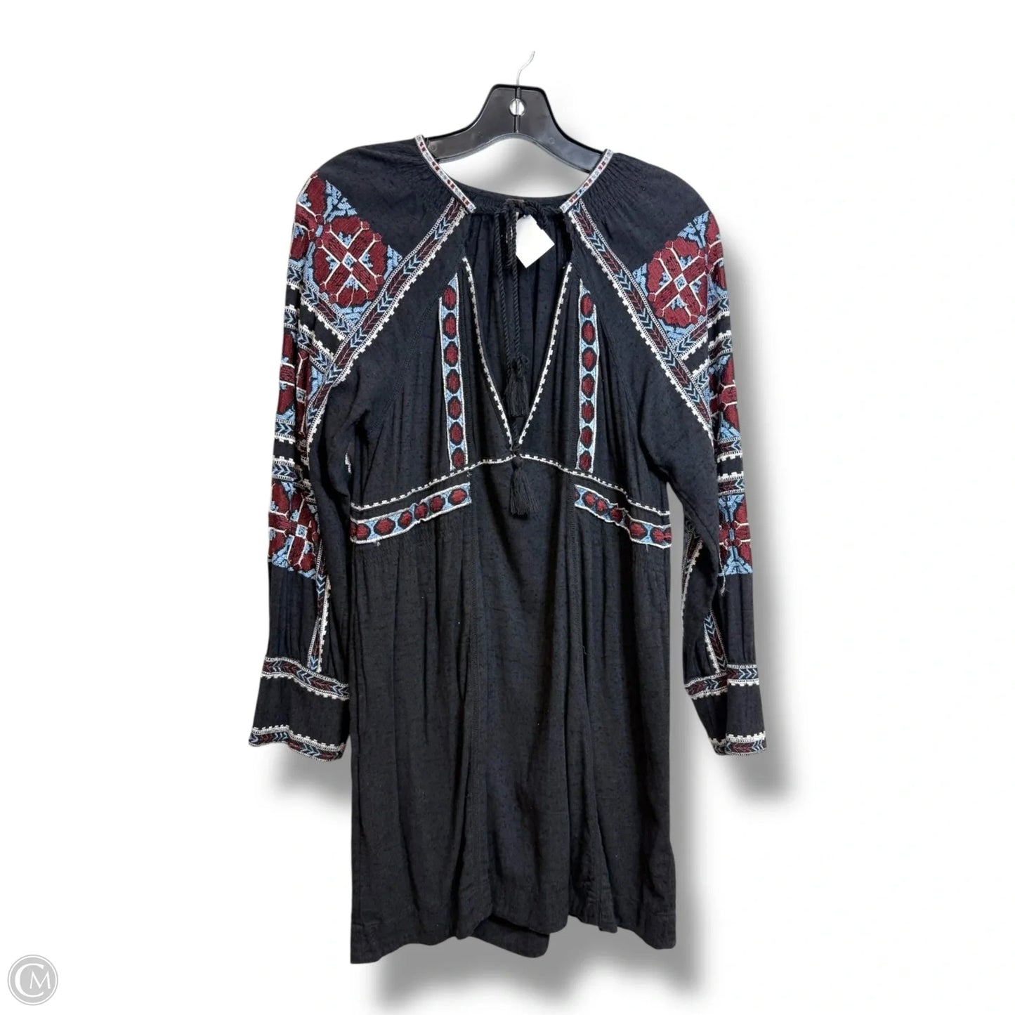 Tunic Long Sleeve By Free People In Black, Size: Xs