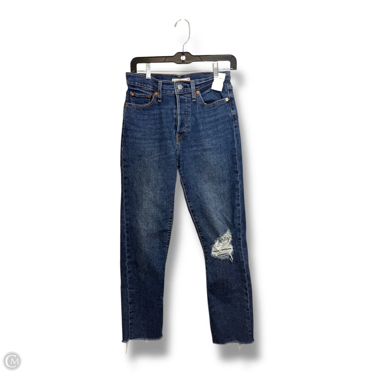 Jeans Straight By Levis In Blue Denim, Size: 6