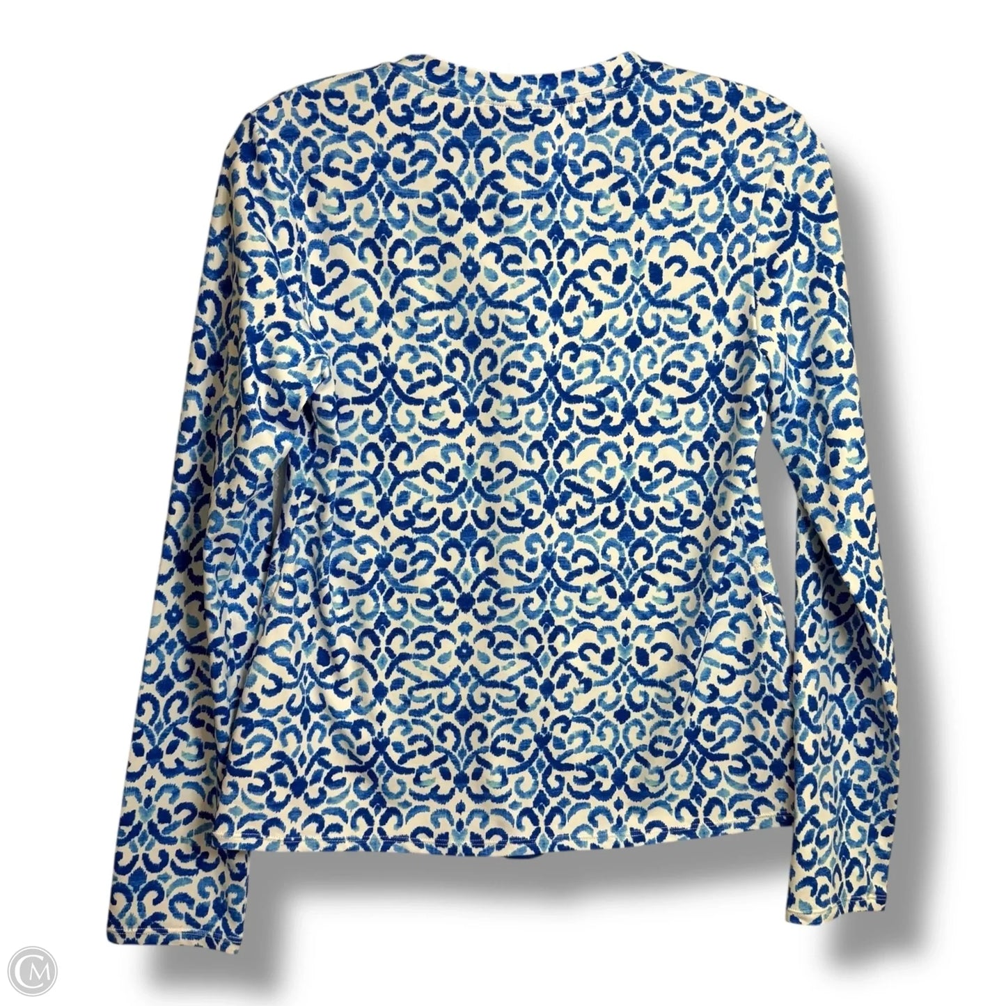 Top Long Sleeve By Tommy Bahama In Blue, Size: M