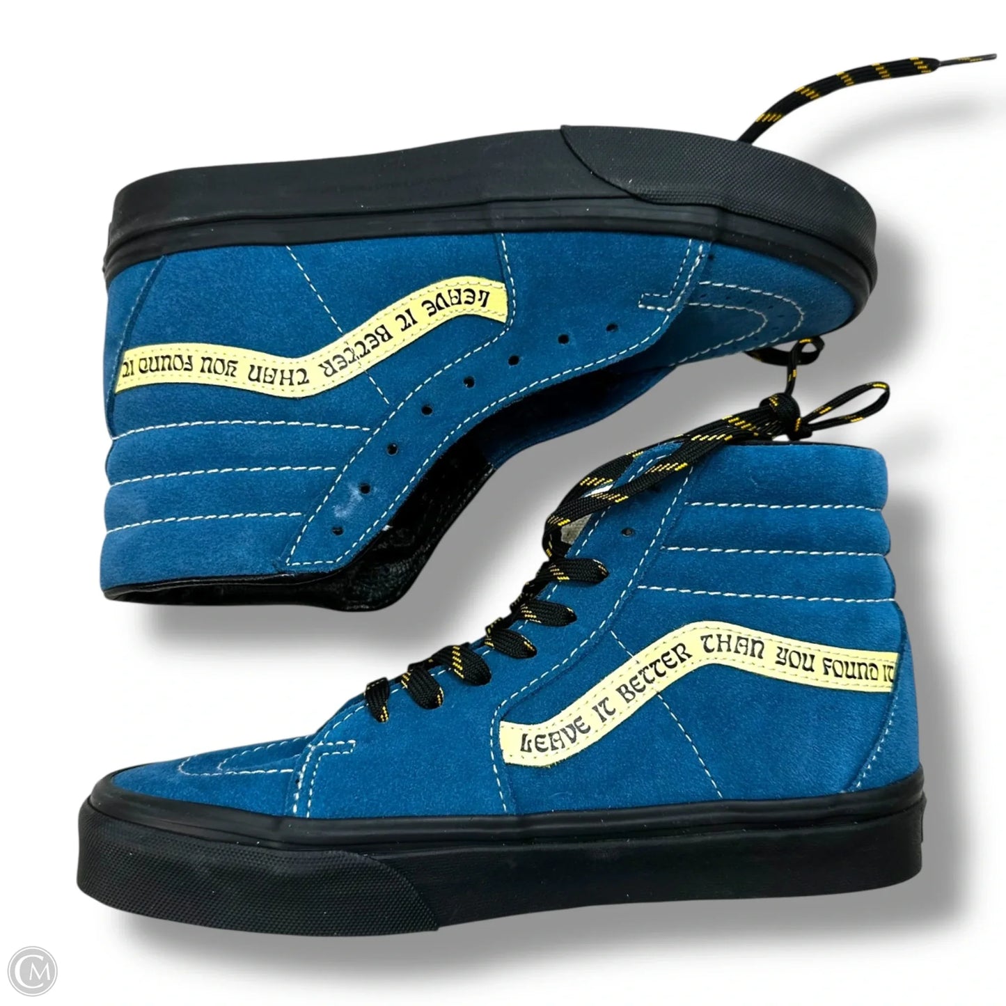 Shoes Flats By Vans In Blue, Size: 6.5