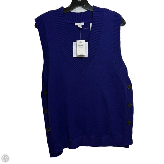 Vest Sweater By J. Jill In Purple, Size: S