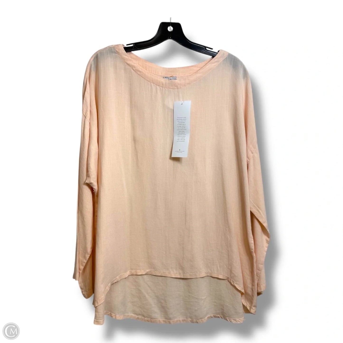 Top Long Sleeve Basic By Clothes Mentor In Orange, Size: M