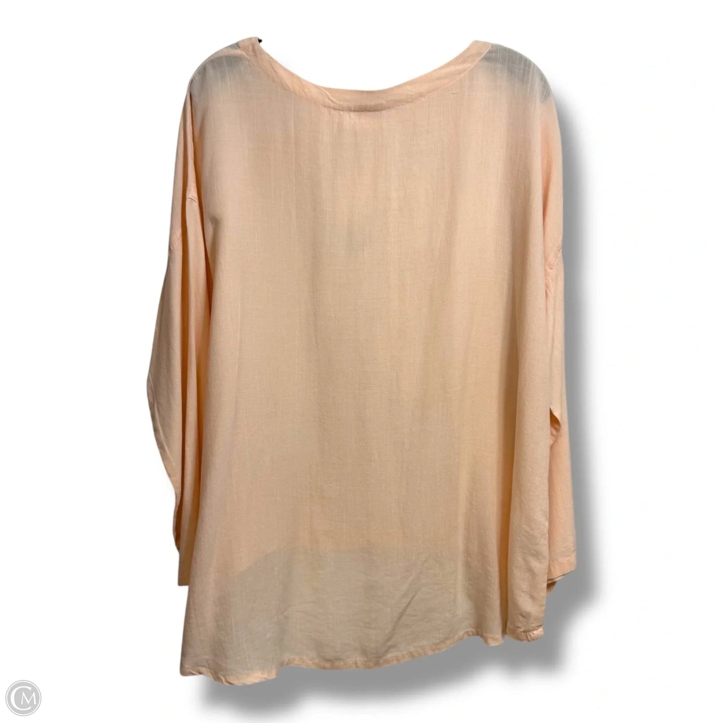 Top Long Sleeve Basic By Clothes Mentor In Orange, Size: M
