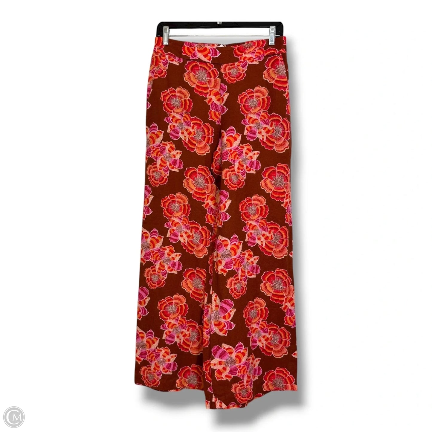 Pants Linen By Loft In Floral Print, Size: Xs