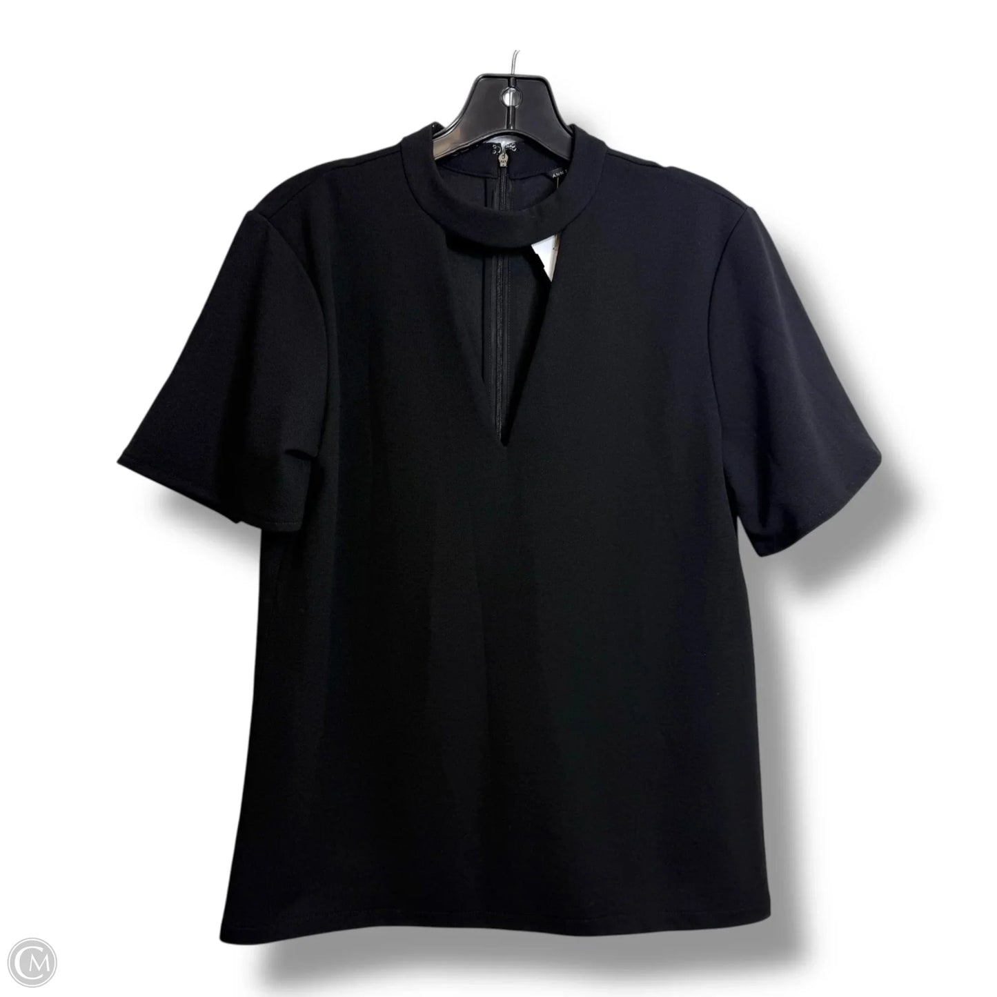 Top Short Sleeve Basic By Ann Taylor In Black, Size: S