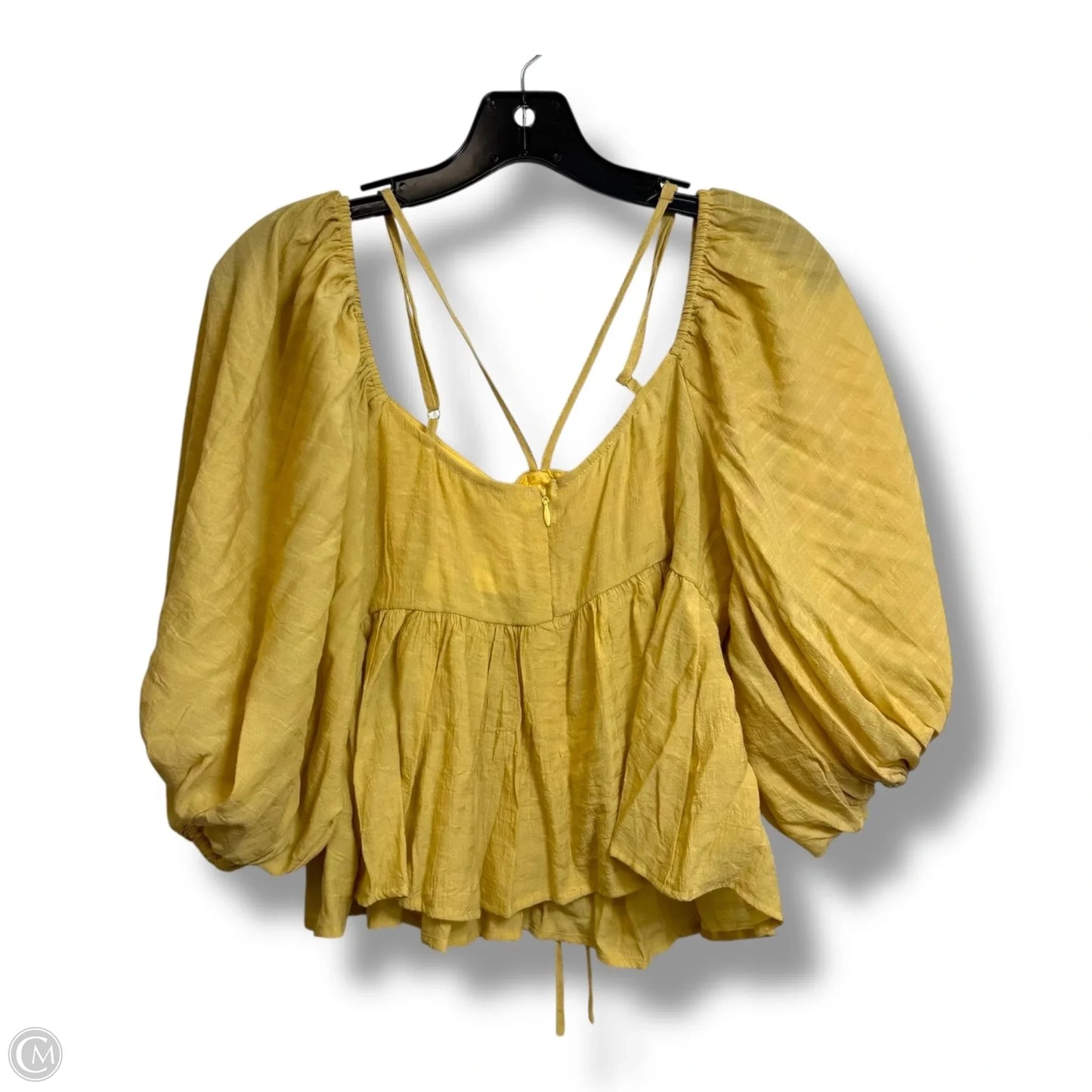 Top Sleeveless Basic By Clothes Mentor In Yellow, Size: M