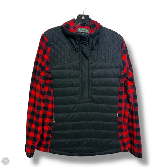 Fleece jacket By Ralph Lauren In Plaid Pattern, Size: L
