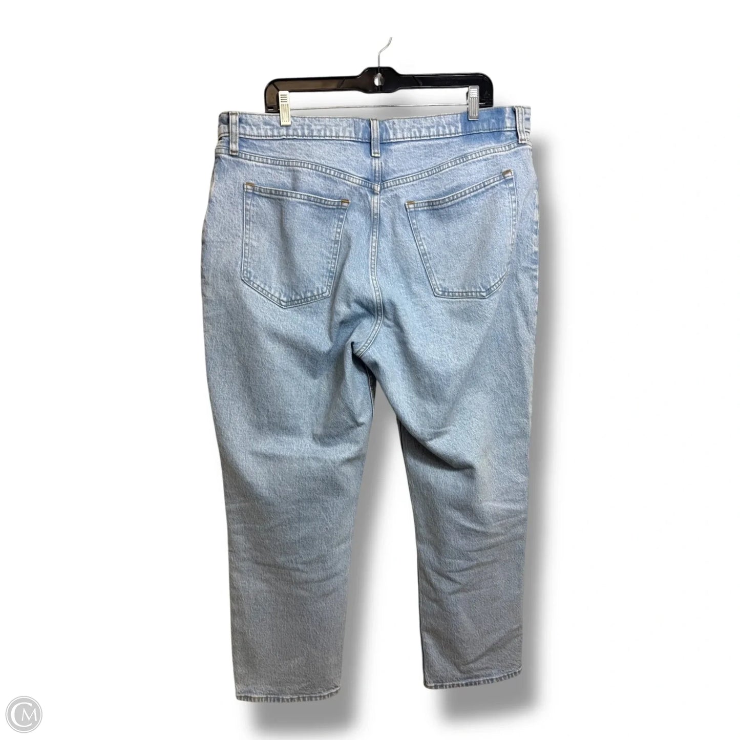 Jeans 90s straight ultra high rise By Abercrombie And Fitch In Blue Denim, Size: 16