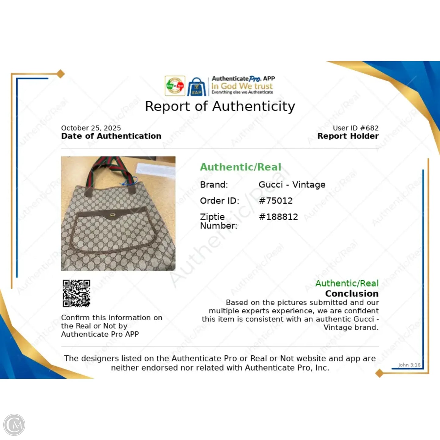 Handbag Luxury Designer By Gucci, Size: Medium