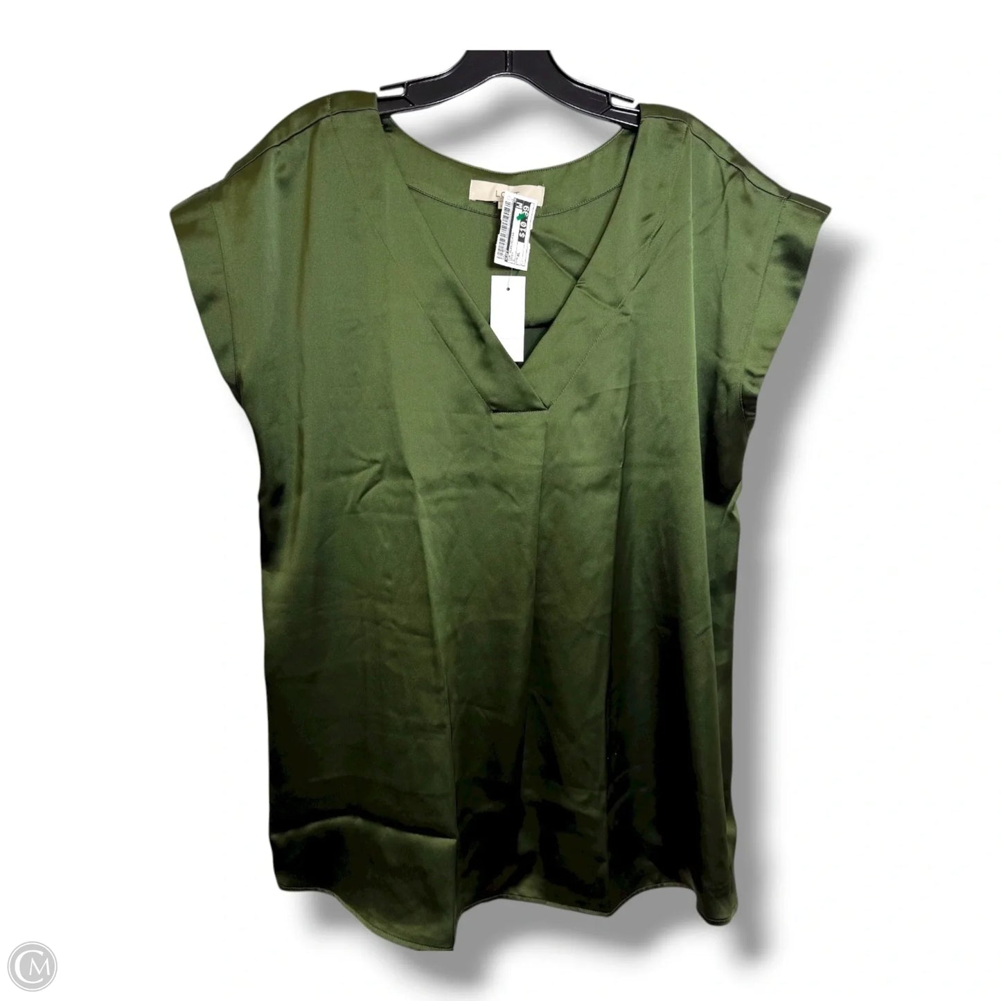 Top Sleeveless By Loft In Green, Size: Xl