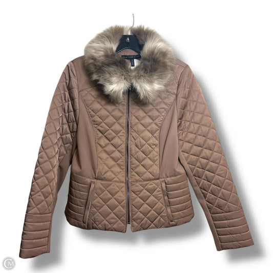 Jacket Puffer & Quilted By White House Black Market In Taupe, Size: M