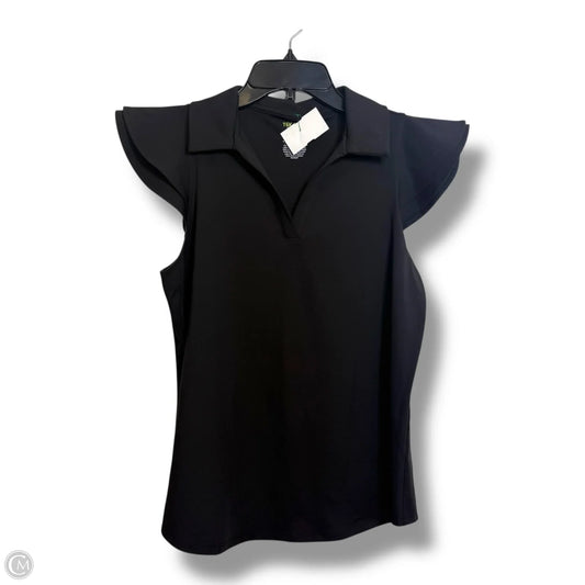 Top Short Sleeve Basic By Tek Gear In Black, Size: M